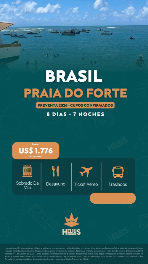 Praia do forte 2026
